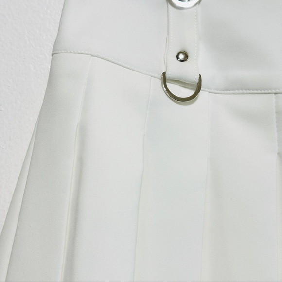 Tiger Mist White Darceys Mini Skirt Sz Small Pleated - Picture 3 of 7